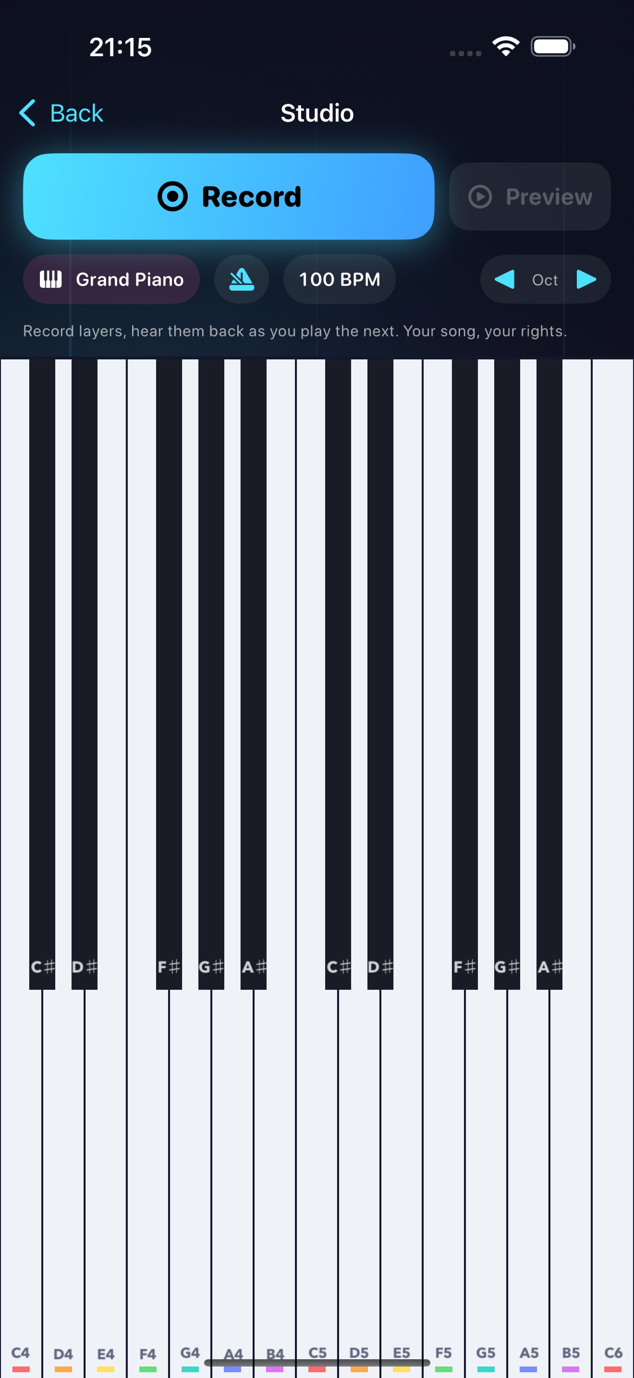 Screenshot 3 of Piano Keyfall