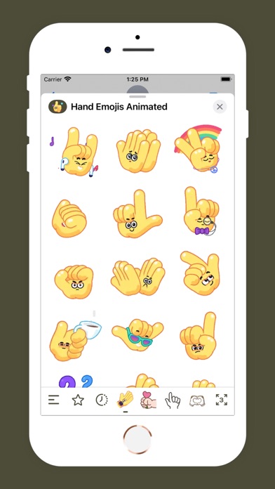 Screenshot #1 pour Hand Emojis Animated