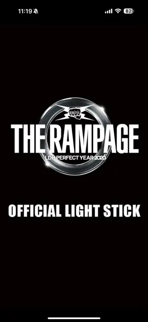THE RAMPAGE OFFICIALLIGHTSTICK iPhone screenshot 1