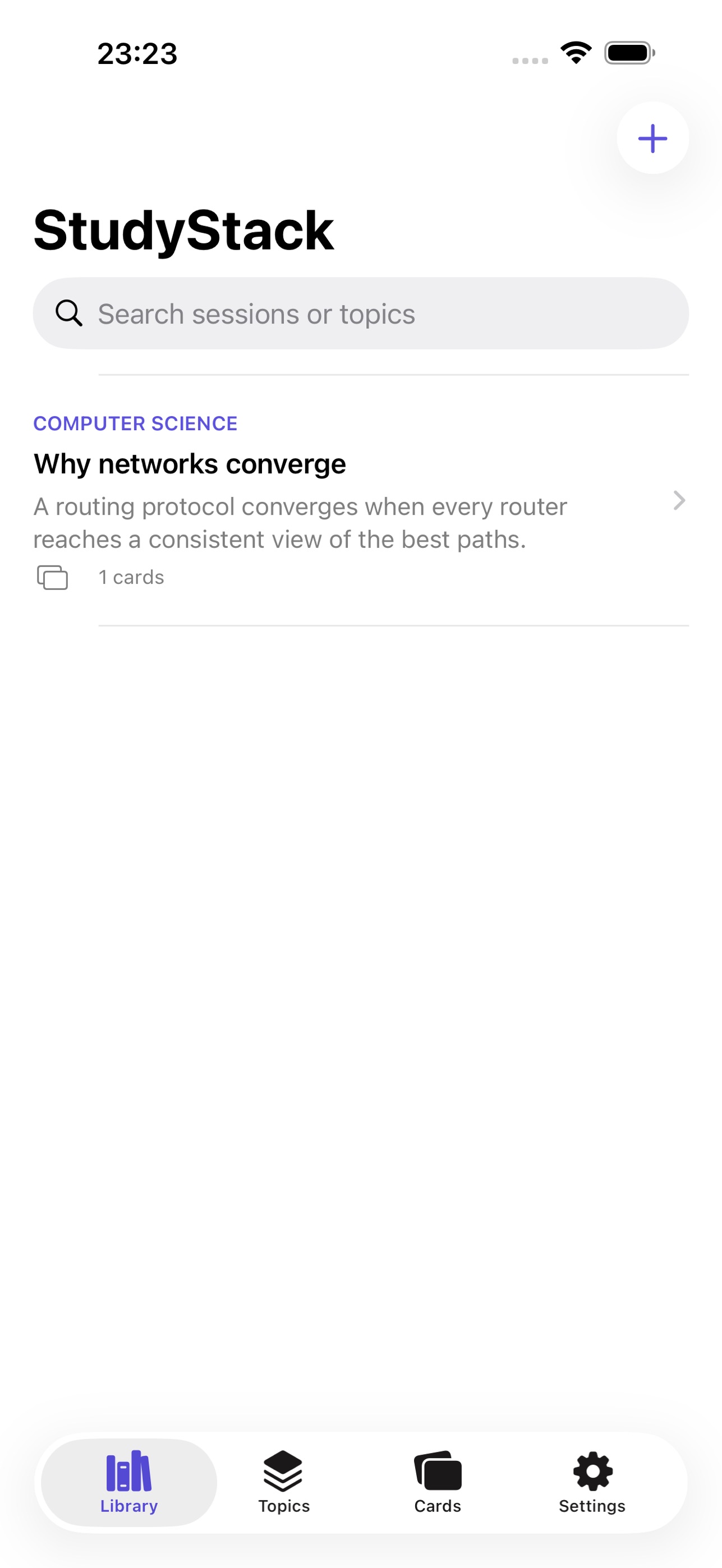 Screenshot 1 of StudyStack — Learning Journal