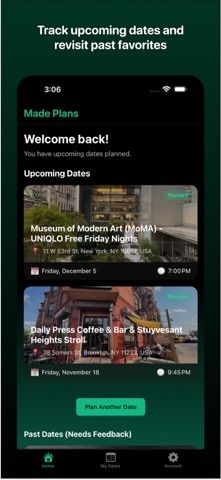 Made Plans: Smart Date Ideas Screenshot 9 of 9