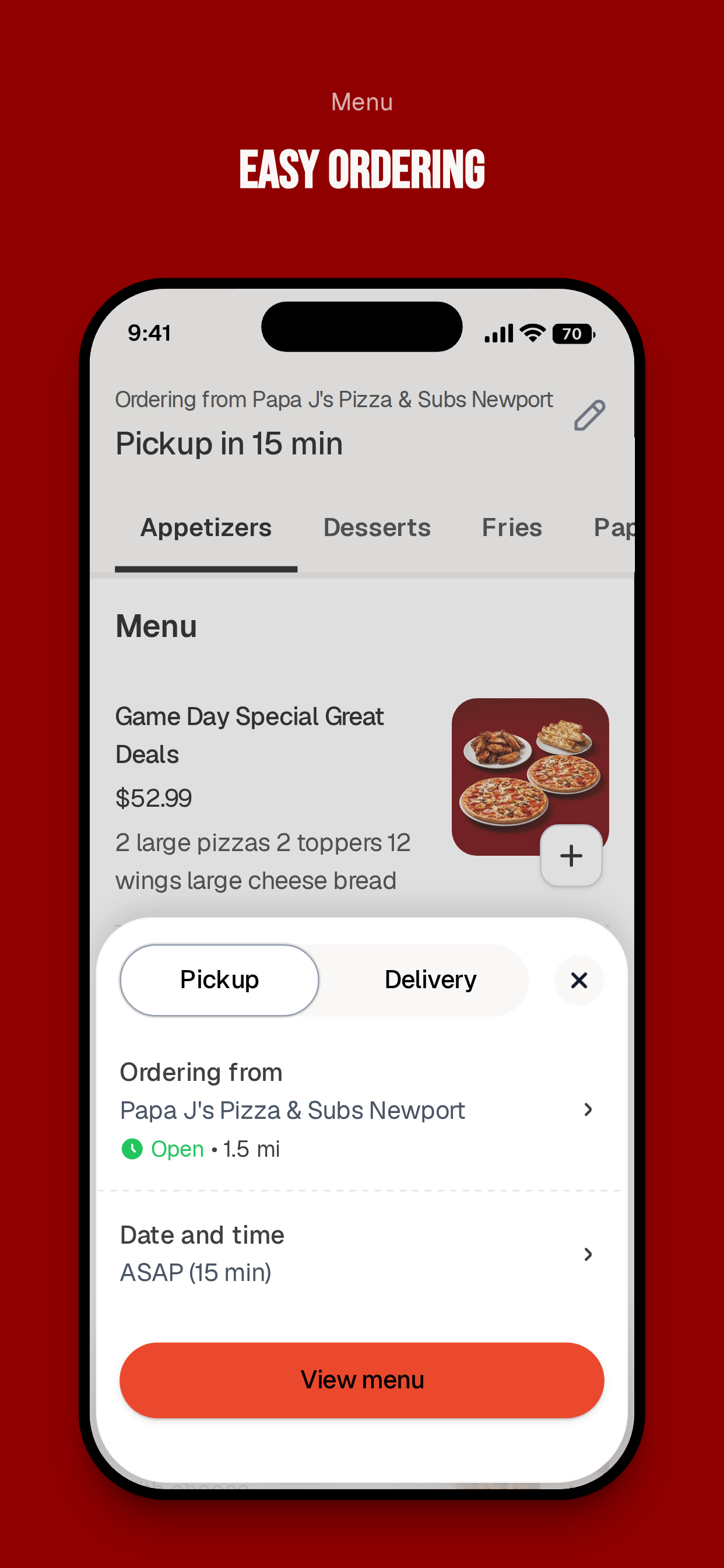Papa J's Pizza & Subs screenshot 6