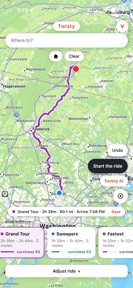 Twisty: Curvy Road Finder screenshot