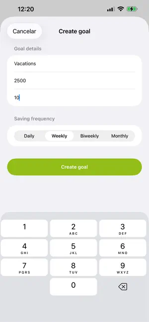 GoalSave Planner screenshot 3