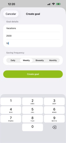 GoalSave Planner screenshot
