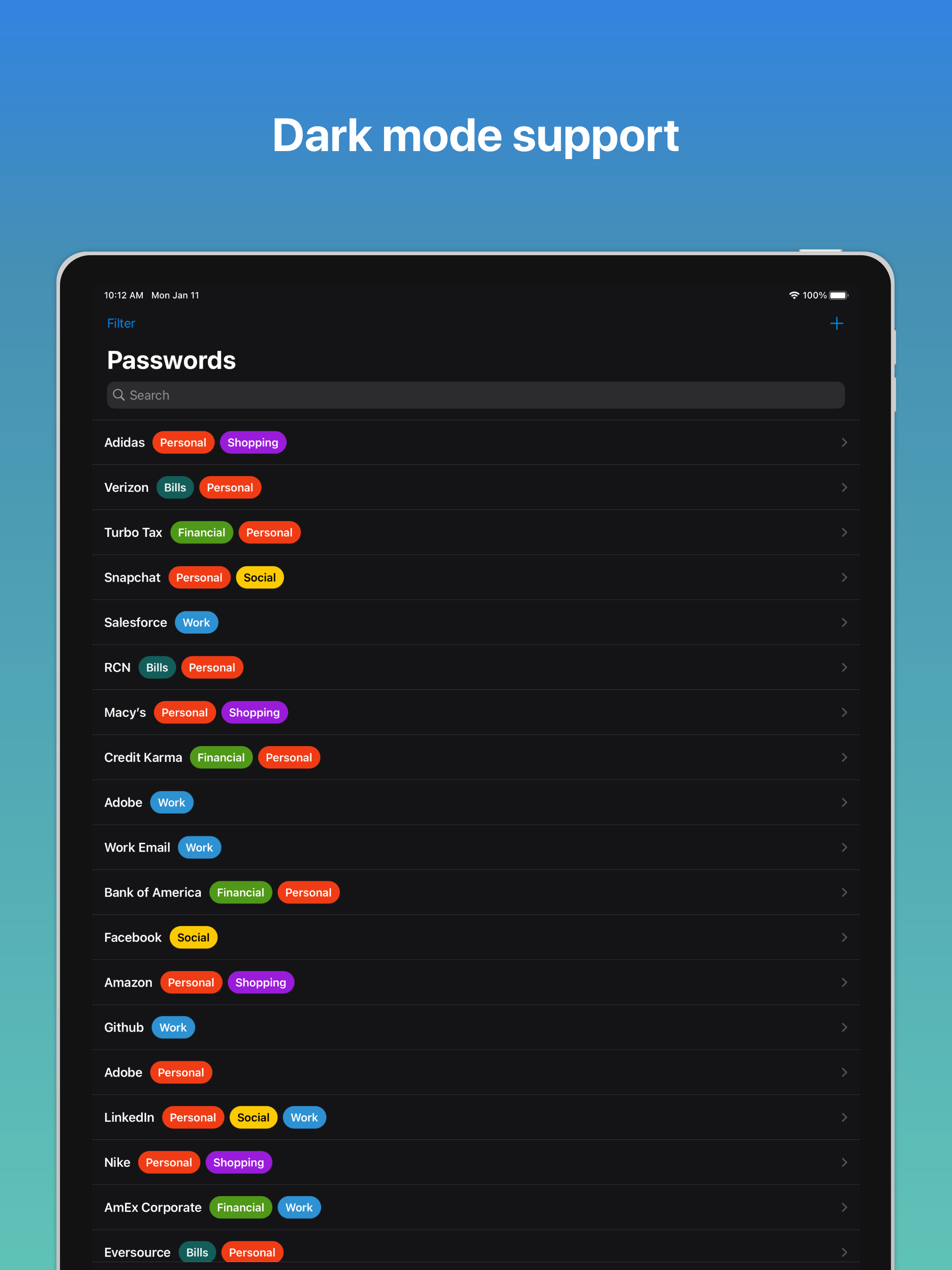IronCrypto: Password Manager