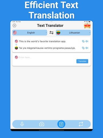 Lithuanian Translator & More + iPad screenshot