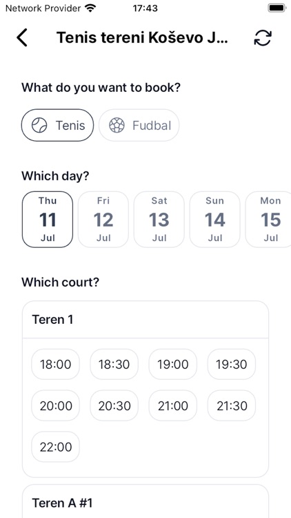 Sportin - Booking app