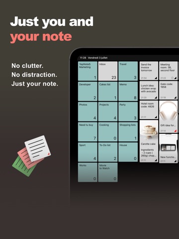 Simple Notes - YepNotes iPad screenshot