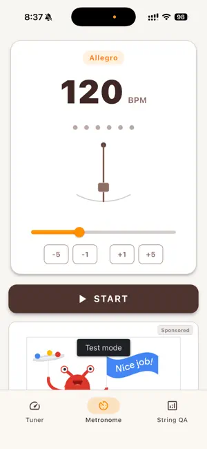 Pulsar Tuner: Classical Guitar screenshot 4