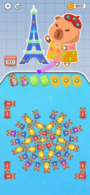 Capybara Mania: Sorting Game screenshot 2