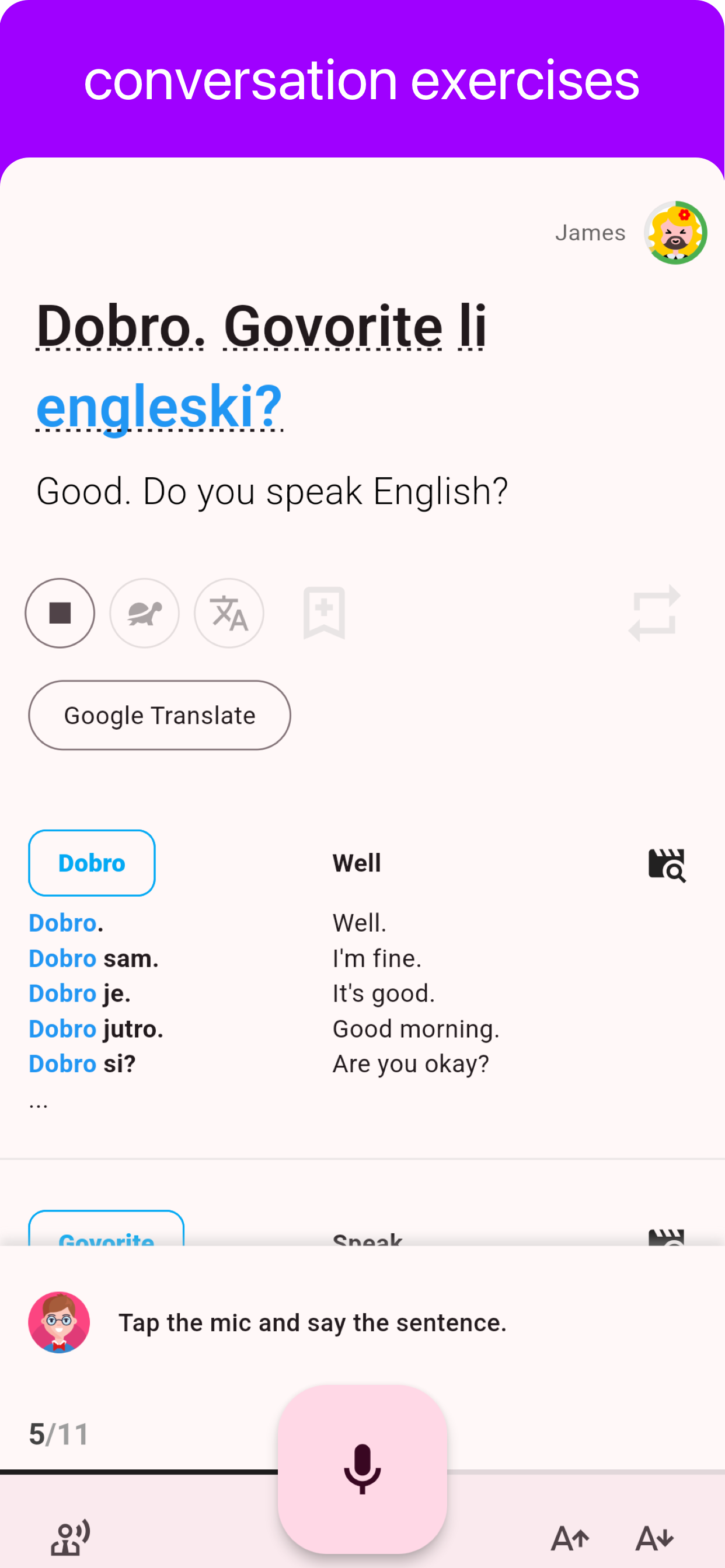 Croatian - Listening Speaking