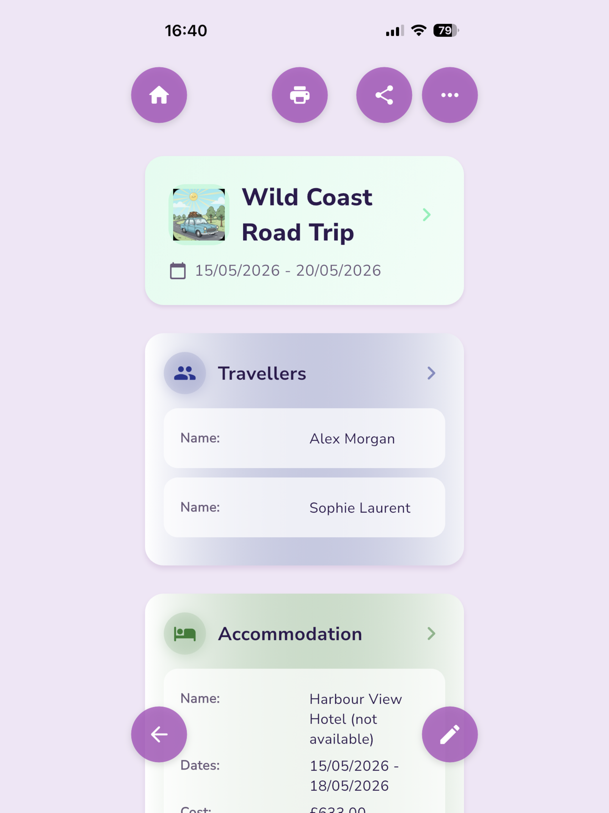MyHolidays planner