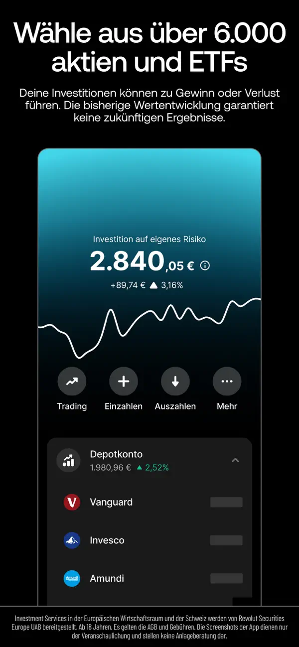 Revolut iPhone App Screenshot 4 – Finanzen