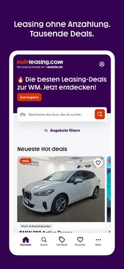 Captura de pantalla de Null-Leasing.com en iPhone 2