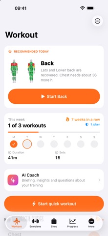 Gainwerk: Gym & Workout Log screenshot 1