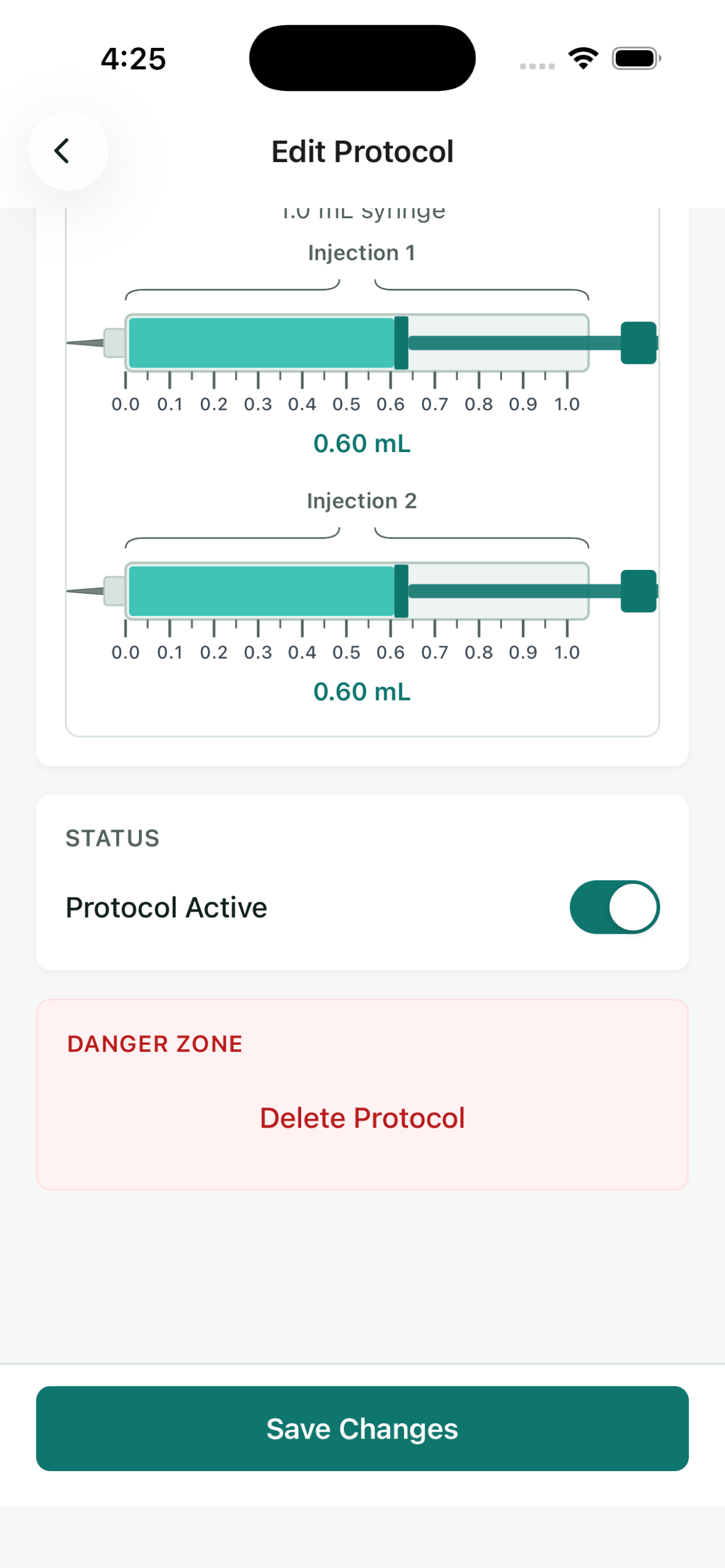 PeptideTrack: Dose Log screenshot 8