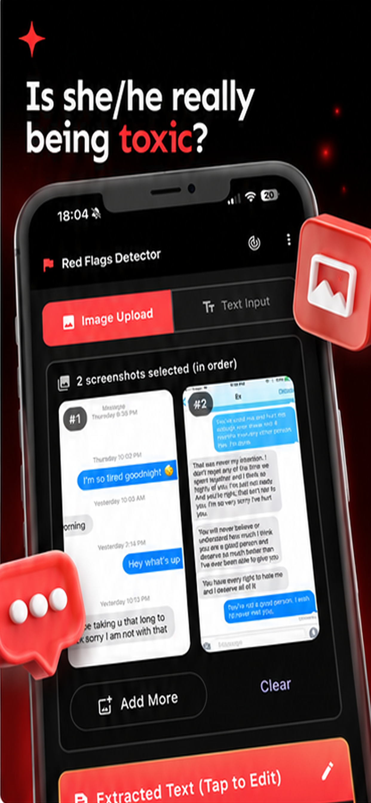 Red Flags Detector: Texting screenshot 2