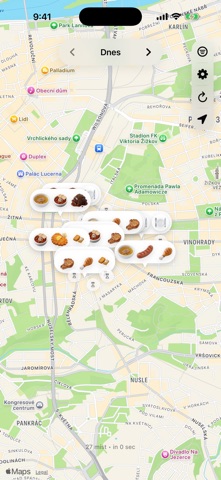 Lunch Map iPhone screenshot