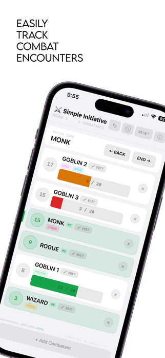 Simple Initiative: RPG Tracker Screenshot 1 of 3
