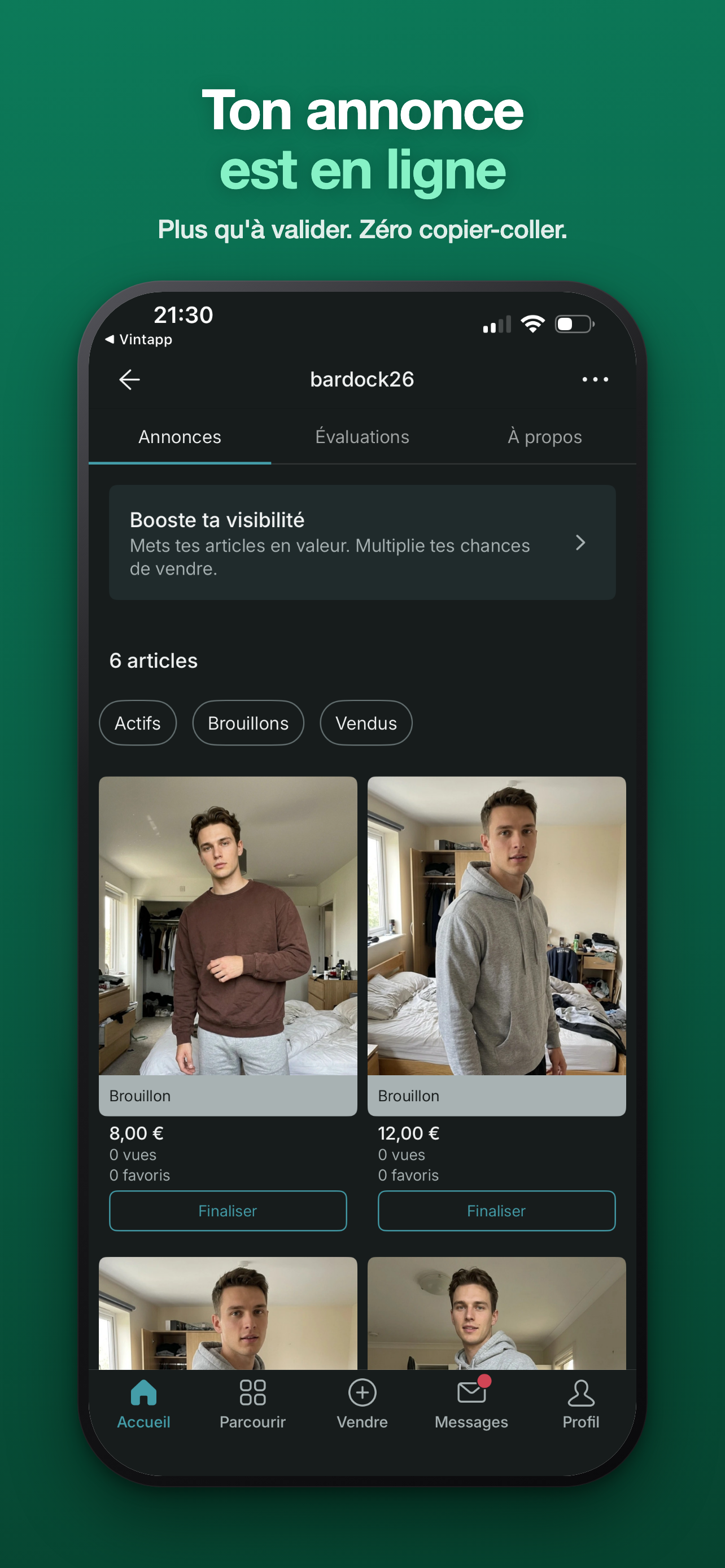 Vintapp: Annonce Vinted IA