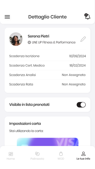 LINE UP Fitness & Performance iPhone screenshot