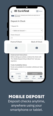Bank First goBank Screenshot 2 of 8