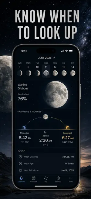 Moon Phase Tracker & Cycle screenshot 2