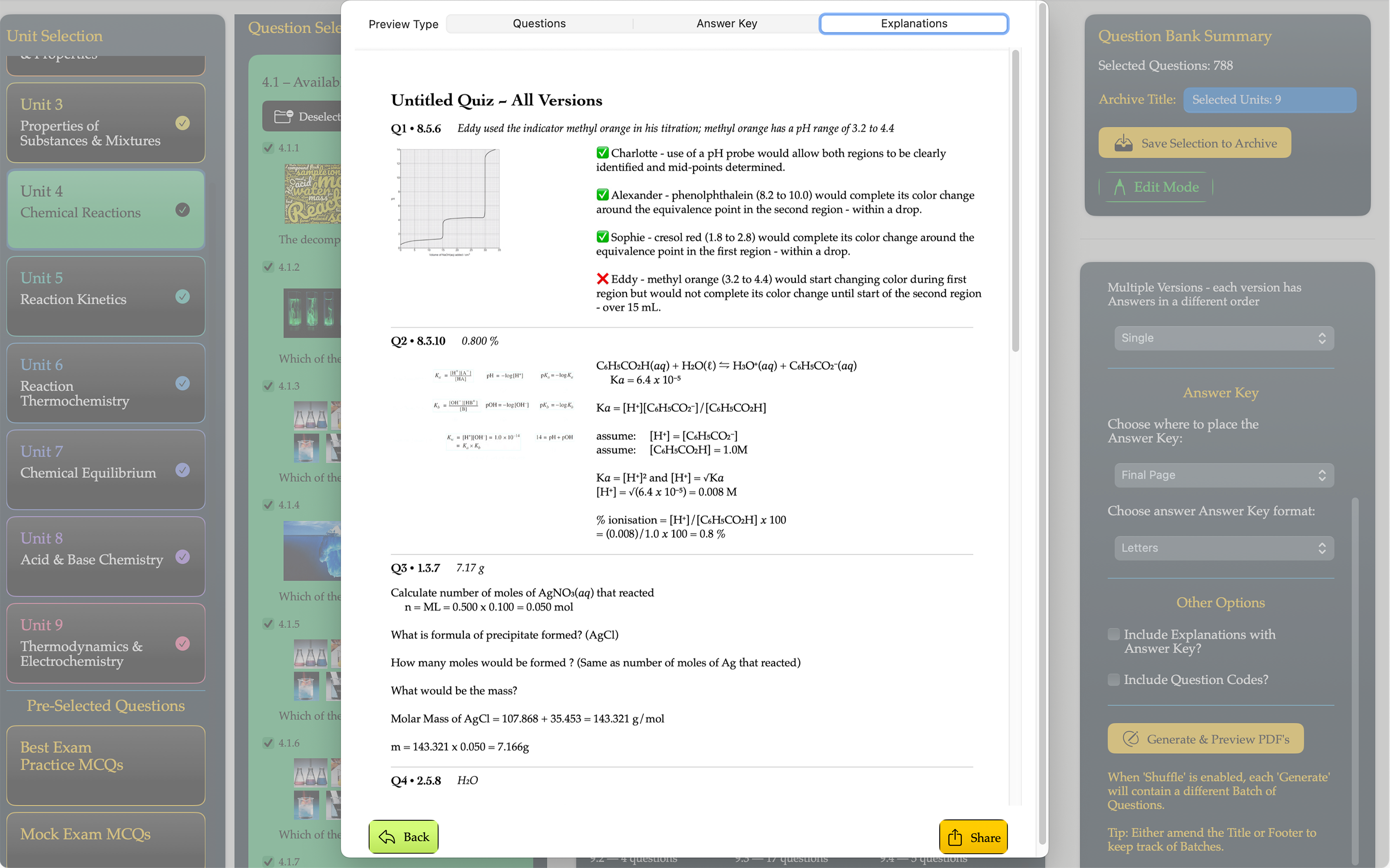 AP Chemistry Quiz & PDF Maker