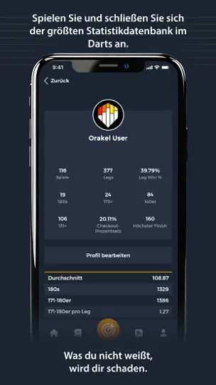 Screenshot von Darts Orakel Play auf dem iPhone 5