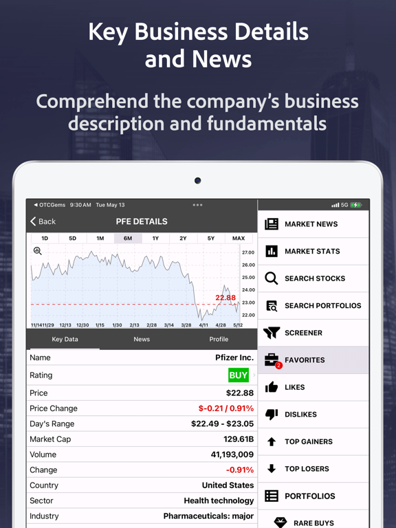 StockRank Value Stocks Trading iPad screenshot 4 - Finance app