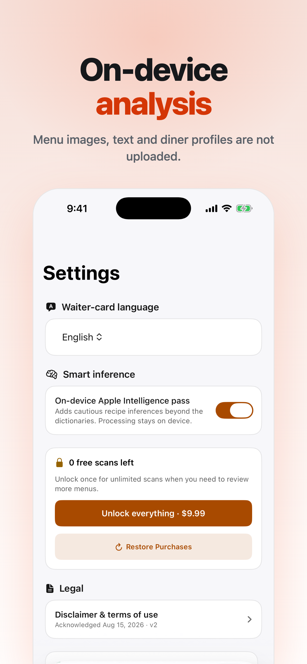 DishCheck screenshot 3