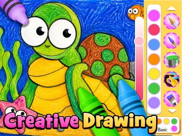Rainbow Neon Coloring Book Kid iPad screenshot
