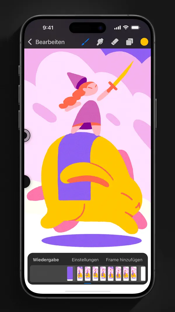 Procreate Pocket iPhone App Screenshot 6 – Grafik & Design