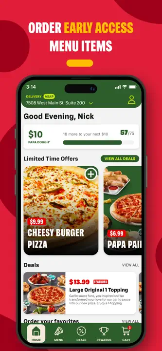 Papa Johns Pizza & Deliveryのスクリーンショット（5/6）