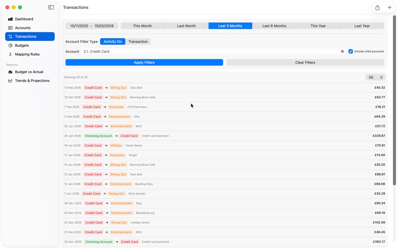 CrystalBudget screenshot