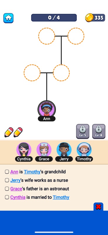 Family Tree! - Logic Puzzles screenshot 1