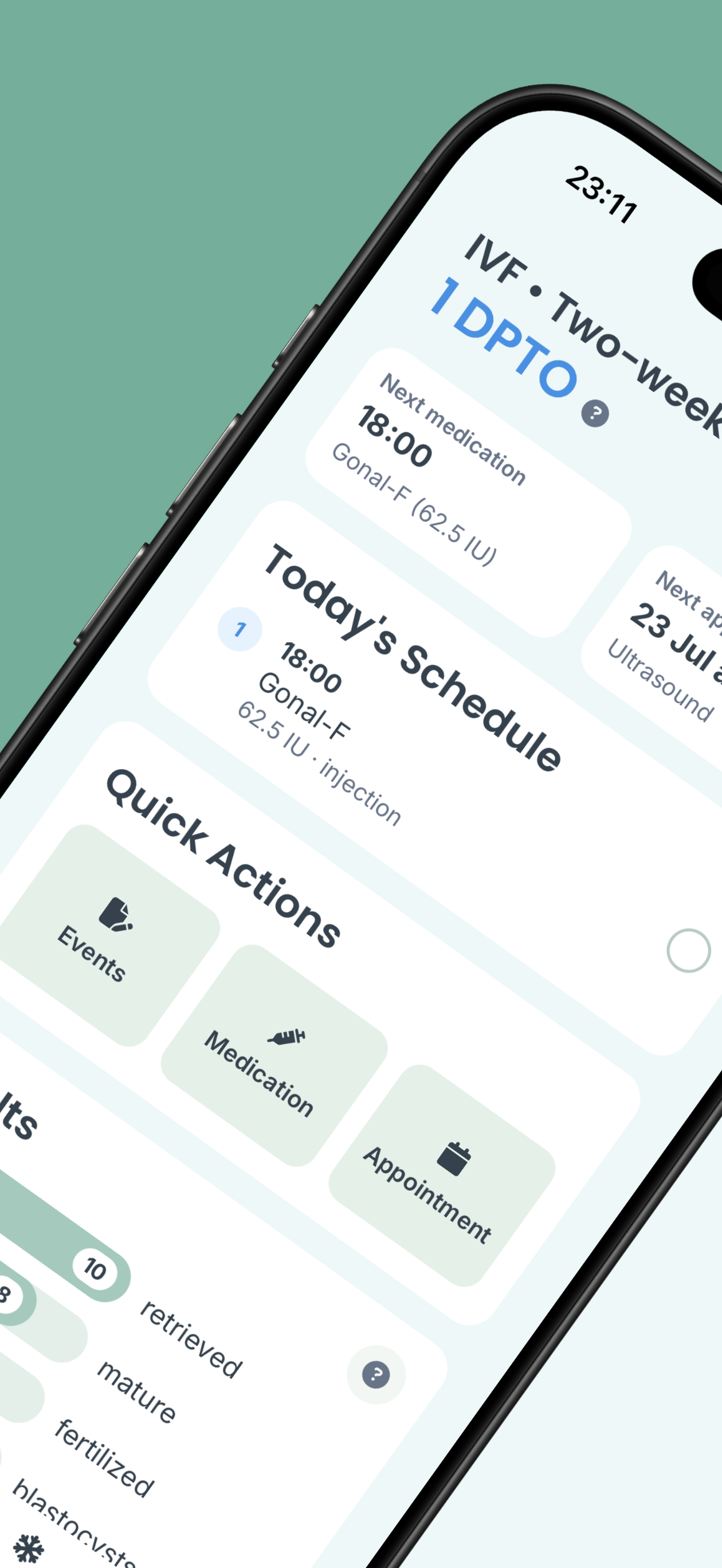 Fertily: IVF Tracker screenshot 2