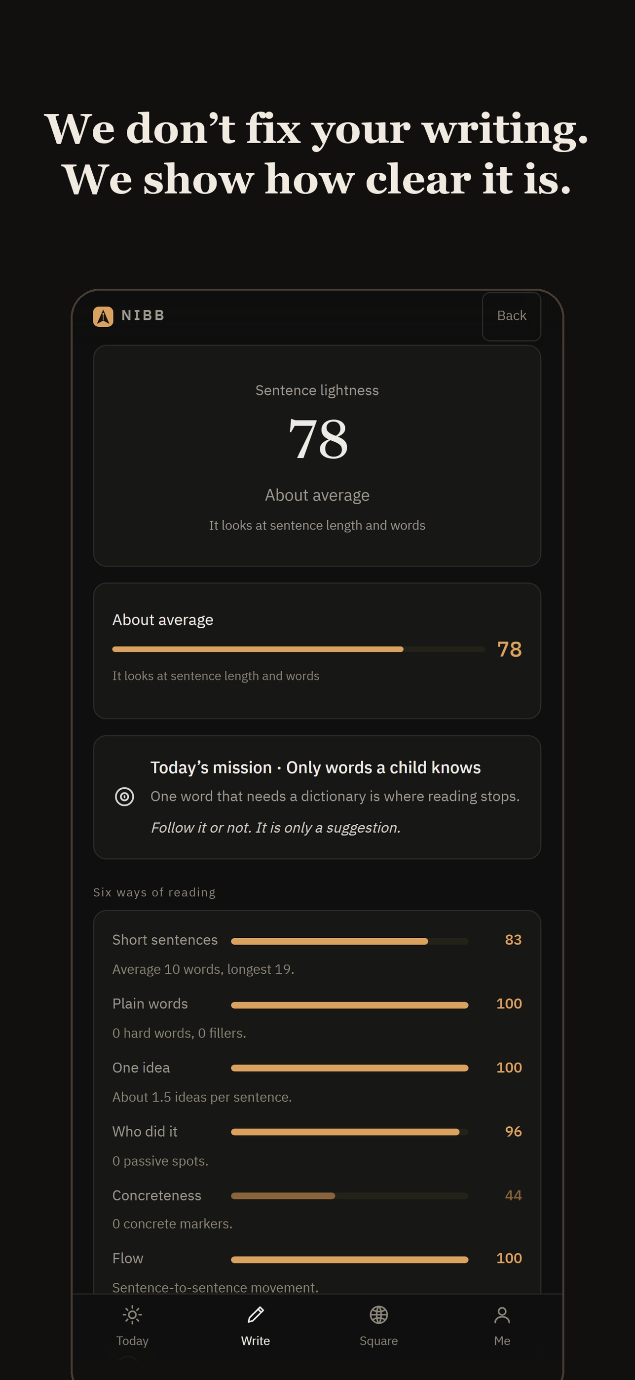 Screenshot 2 of NIBB: 10-Minute Writing