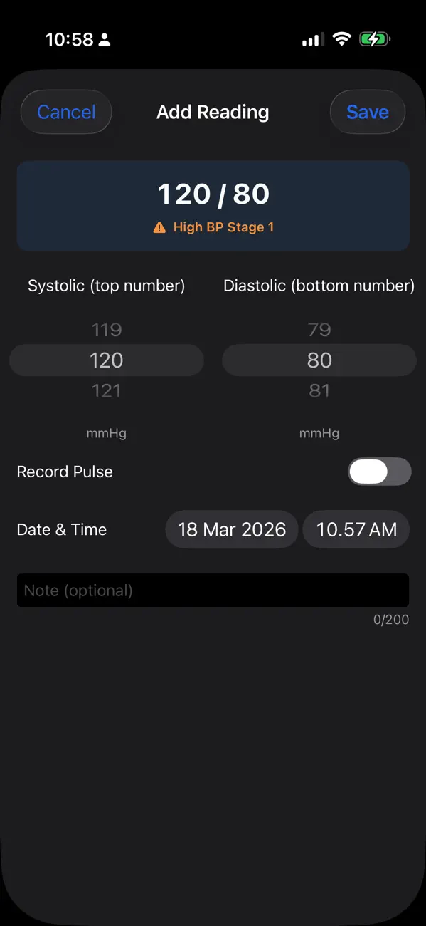 Screenshot #2 pour Blood Pressure Log - BP App