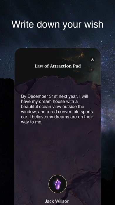 WishUp: Law of Attraction Pad Screenshot