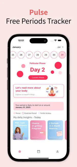 Pulse Periods Tracker screenshot 1