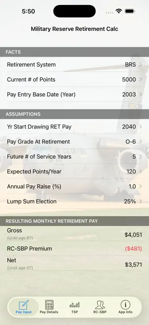 Military Reserve Retirement screenshot 1