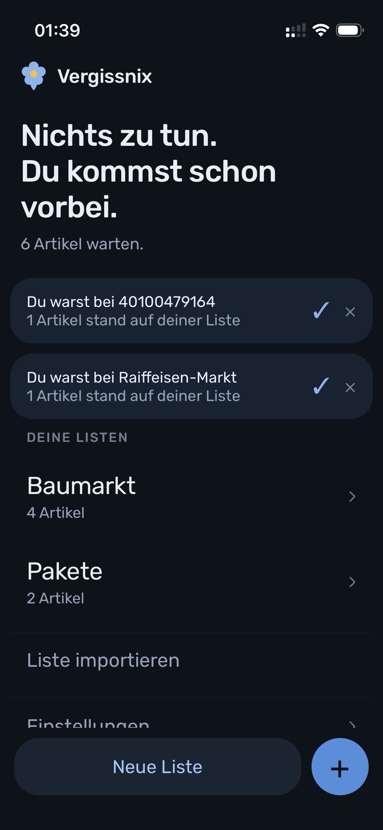 Screenshot 2 of Vergissnix DACH