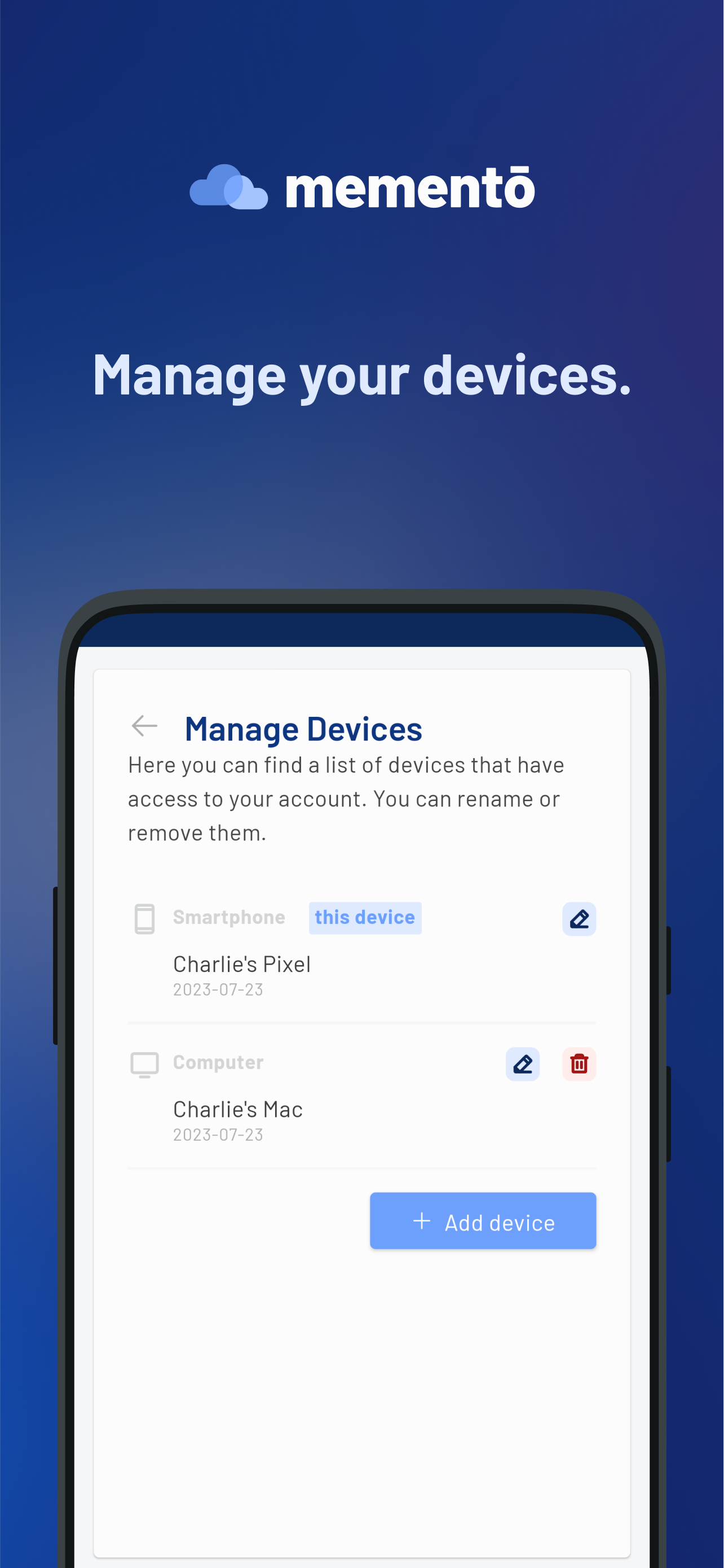 memento File Manager