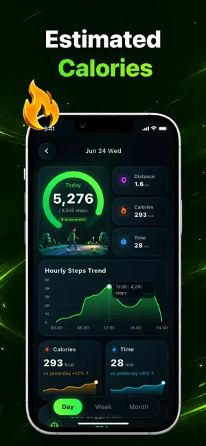 Pedometer - Steps Counter iPhone screenshot 3
