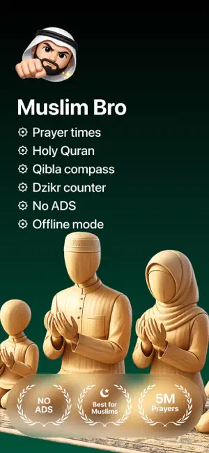 Muslim Bro: Prayer Times screenshot 1