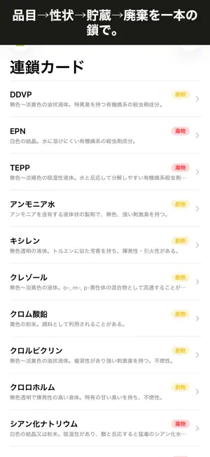 毒劇カード｜毒物劇物取扱者暗記 screenshot 1
