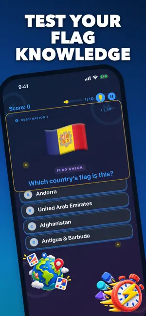 Flag Matching Game: Flag Rush screenshot 1