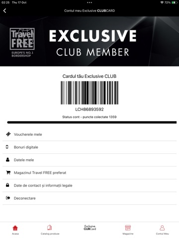Travel FREE Exclusive CLUBCARD iPad screenshot